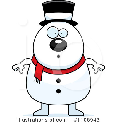 Royalty-Free (RF) Snowman Clipart Illustration by Cory Thoman - Stock Sample #1106943