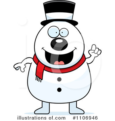 Royalty-Free (RF) Snowman Clipart Illustration by Cory Thoman - Stock Sample #1106946