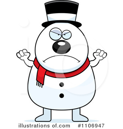 Royalty-Free (RF) Snowman Clipart Illustration by Cory Thoman - Stock Sample #1106947