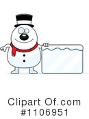 Snowman Clipart #1106951 by Cory Thoman