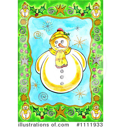 Royalty-Free (RF) Snowman Clipart Illustration by Prawny - Stock Sample #1111933