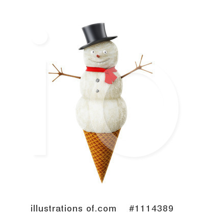 Royalty-Free (RF) Snowman Clipart Illustration by Mopic - Stock Sample #1114389