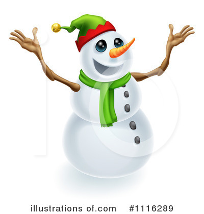 Royalty-Free (RF) Snowman Clipart Illustration by AtStockIllustration - Stock Sample #1116289
