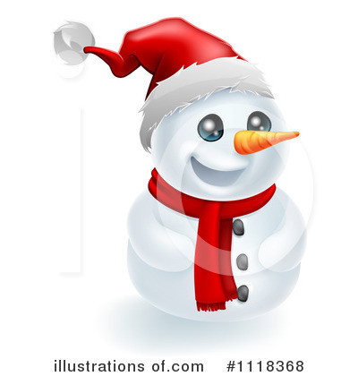 Royalty-Free (RF) Snowman Clipart Illustration by AtStockIllustration - Stock Sample #1118368