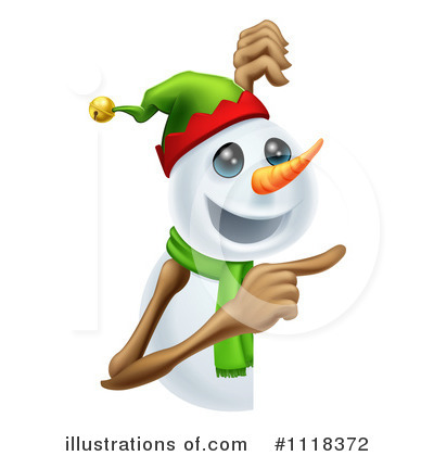 Royalty-Free (RF) Snowman Clipart Illustration by AtStockIllustration - Stock Sample #1118372