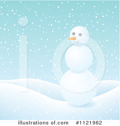 Royalty-Free (RF) Snowman Clipart Illustration by Amanda Kate - Stock Sample #1121962