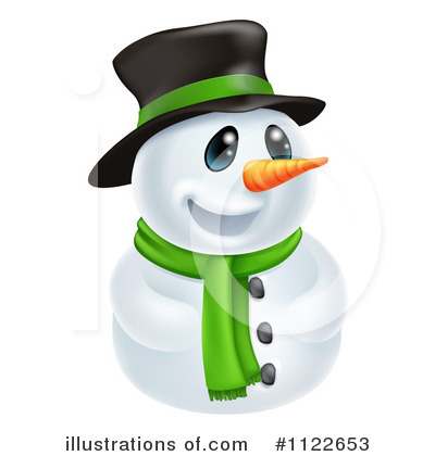 Royalty-Free (RF) Snowman Clipart Illustration by AtStockIllustration - Stock Sample #1122653