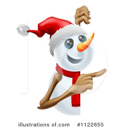 Royalty-Free (RF) Snowman Clipart Illustration by AtStockIllustration - Stock Sample #1122655
