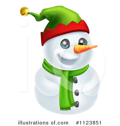 Royalty-Free (RF) Snowman Clipart Illustration by AtStockIllustration - Stock Sample #1123851