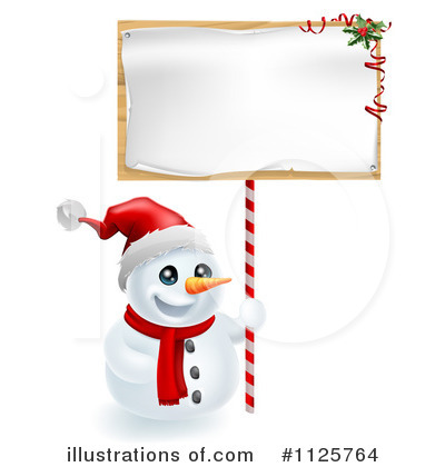 Royalty-Free (RF) Snowman Clipart Illustration by AtStockIllustration - Stock Sample #1125764