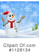 Snowman Clipart #1128134 by AtStockIllustration