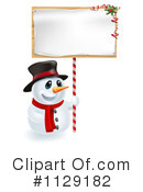 Snowman Clipart #1129182 by AtStockIllustration