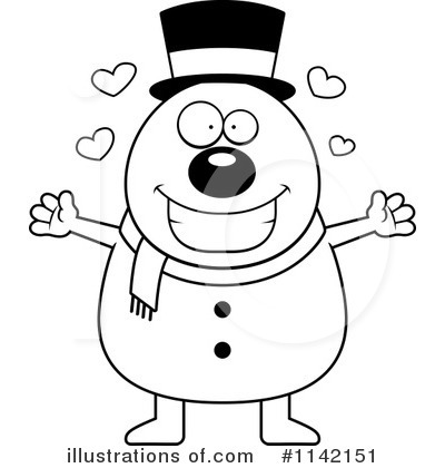 Royalty-Free (RF) Snowman Clipart Illustration by Cory Thoman - Stock Sample #1142151