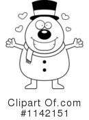 Snowman Clipart #1142151 by Cory Thoman