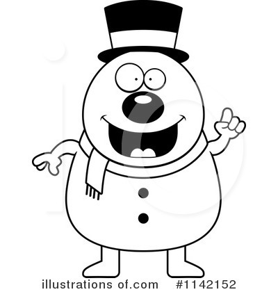 Royalty-Free (RF) Snowman Clipart Illustration by Cory Thoman - Stock Sample #1142152
