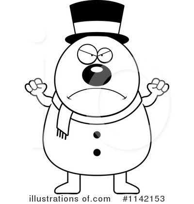 Royalty-Free (RF) Snowman Clipart Illustration by Cory Thoman - Stock Sample #1142153