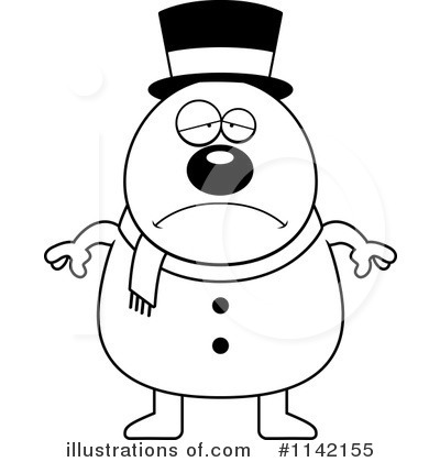 Royalty-Free (RF) Snowman Clipart Illustration by Cory Thoman - Stock Sample #1142155