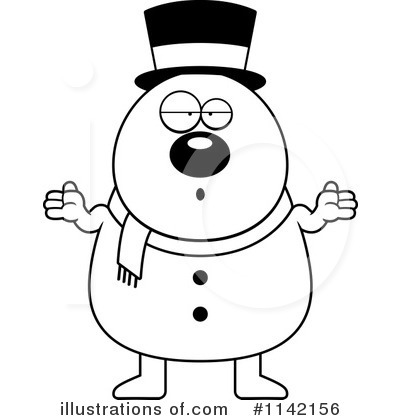 Royalty-Free (RF) Snowman Clipart Illustration by Cory Thoman - Stock Sample #1142156
