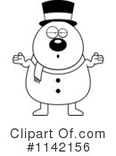 Snowman Clipart #1142156 by Cory Thoman