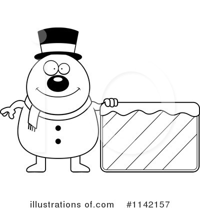 Royalty-Free (RF) Snowman Clipart Illustration by Cory Thoman - Stock Sample #1142157