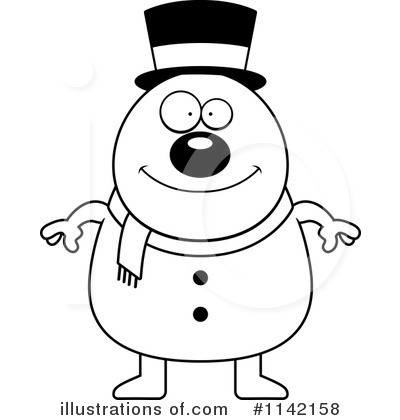 Royalty-Free (RF) Snowman Clipart Illustration by Cory Thoman - Stock Sample #1142158