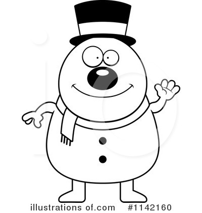 Royalty-Free (RF) Snowman Clipart Illustration by Cory Thoman - Stock Sample #1142160