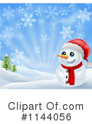 Snowman Clipart #1144056 by AtStockIllustration