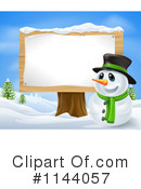 Snowman Clipart #1144057 by AtStockIllustration