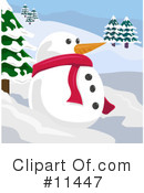 Snowman Clipart #11447 by AtStockIllustration