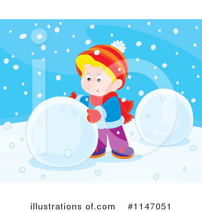 Royalty-Free (RF) Snowman Clipart Illustration by Alex Bannykh - Stock Sample #1147051