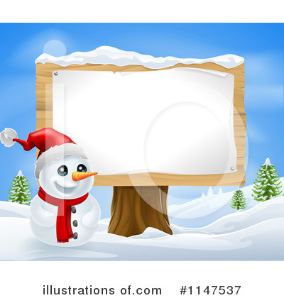 Snowman Clipart #1147537 by AtStockIllustration