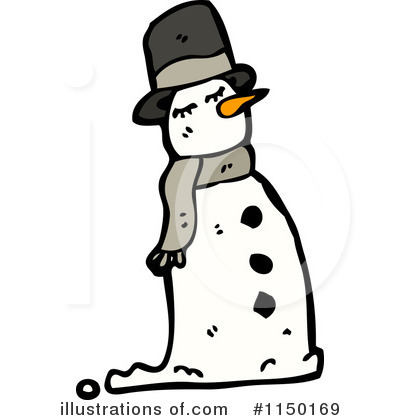 Royalty-Free (RF) Snowman Clipart Illustration by lineartestpilot - Stock Sample #1150169