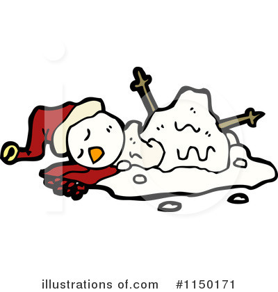 Royalty-Free (RF) Snowman Clipart Illustration by lineartestpilot - Stock Sample #1150171