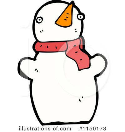 Royalty-Free (RF) Snowman Clipart Illustration by lineartestpilot - Stock Sample #1150173