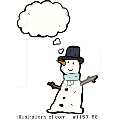 Royalty-Free (RF) Snowman Clipart Illustration by lineartestpilot - Stock Sample #1150188
