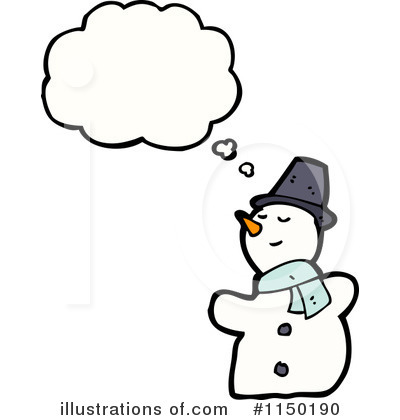 Royalty-Free (RF) Snowman Clipart Illustration by lineartestpilot - Stock Sample #1150190