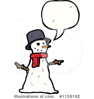 Royalty-Free (RF) Snowman Clipart Illustration by lineartestpilot - Stock Sample #1150192