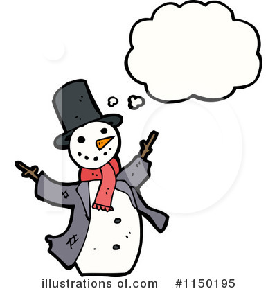 Royalty-Free (RF) Snowman Clipart Illustration by lineartestpilot - Stock Sample #1150195