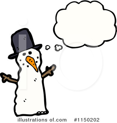 Royalty-Free (RF) Snowman Clipart Illustration by lineartestpilot - Stock Sample #1150202