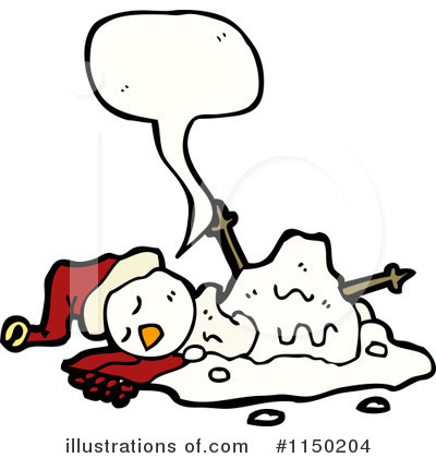 Royalty-Free (RF) Snowman Clipart Illustration by lineartestpilot - Stock Sample #1150204