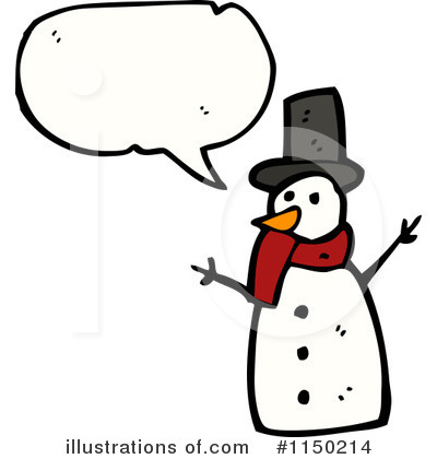Royalty-Free (RF) Snowman Clipart Illustration by lineartestpilot - Stock Sample #1150214