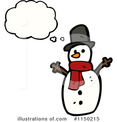 Royalty-Free (RF) Snowman Clipart Illustration by lineartestpilot - Stock Sample #1150215