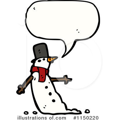 Royalty-Free (RF) Snowman Clipart Illustration by lineartestpilot - Stock Sample #1150220