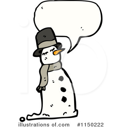 Royalty-Free (RF) Snowman Clipart Illustration by lineartestpilot - Stock Sample #1150222