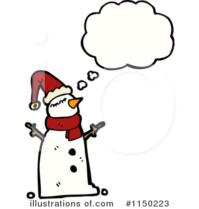 Royalty-Free (RF) Snowman Clipart Illustration by lineartestpilot - Stock Sample #1150223