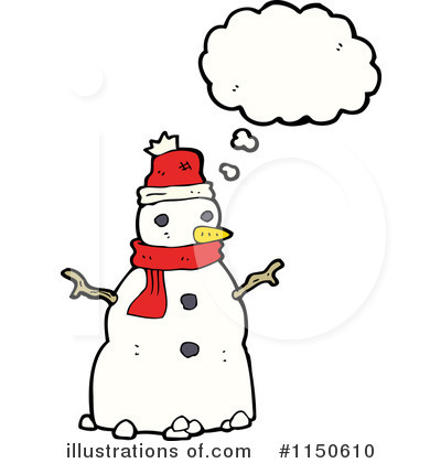 Royalty-Free (RF) Snowman Clipart Illustration by lineartestpilot - Stock Sample #1150610