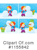 Snowman Clipart #1155842 by Alex Bannykh