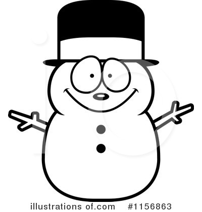 Royalty-Free (RF) Snowman Clipart Illustration by Cory Thoman - Stock Sample #1156863