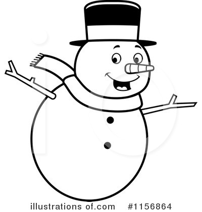 Royalty-Free (RF) Snowman Clipart Illustration by Cory Thoman - Stock Sample #1156864