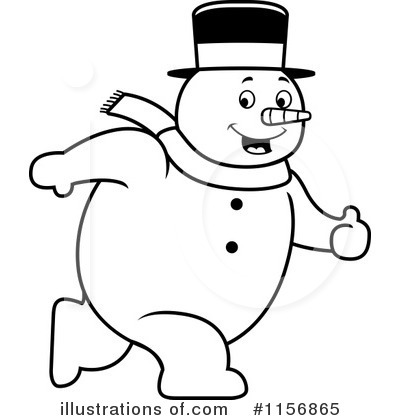 Royalty-Free (RF) Snowman Clipart Illustration by Cory Thoman - Stock Sample #1156865